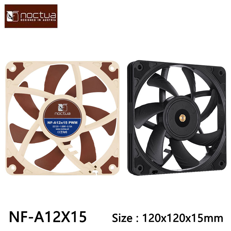 Case Fan Controller - Ventilador de chasis Noctua NF-A12x15 120X120X15mm,