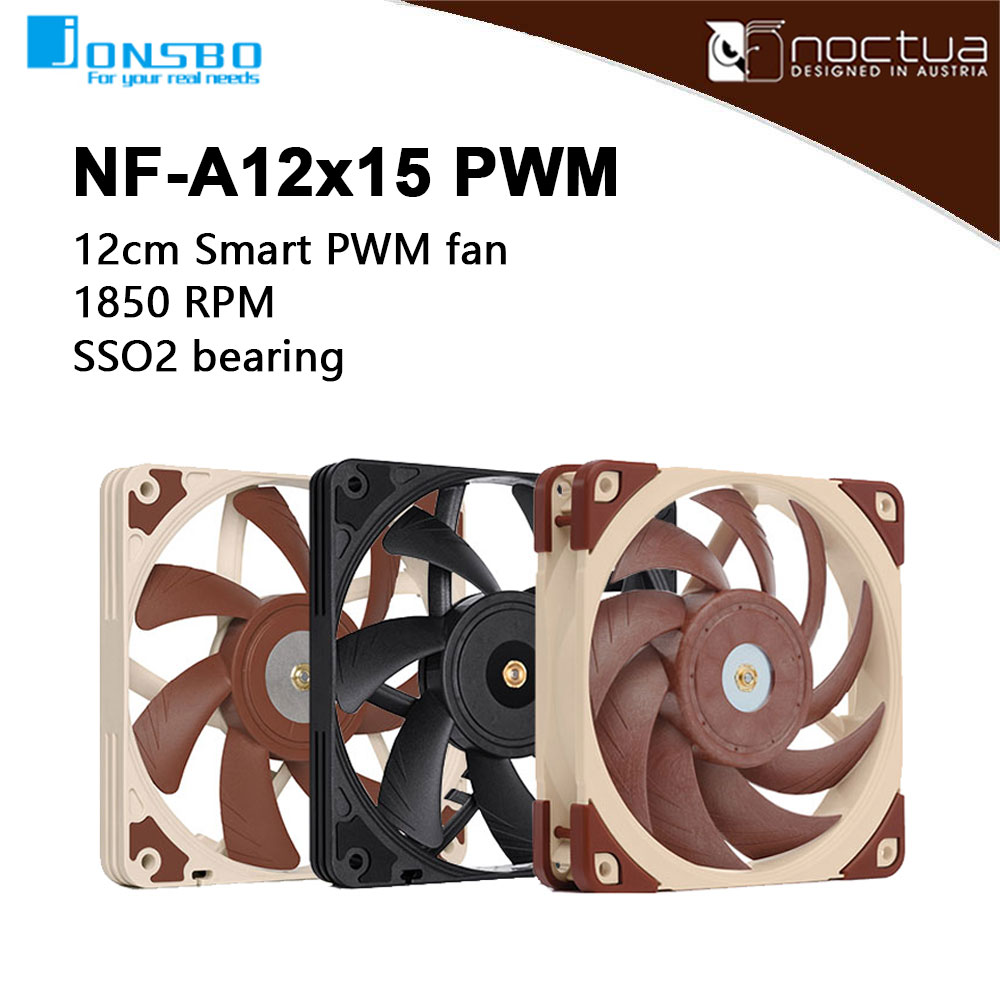 Case Fan Controller - Noctua-ventilador de refrigeración silencioso, NF-A12x15 PWM