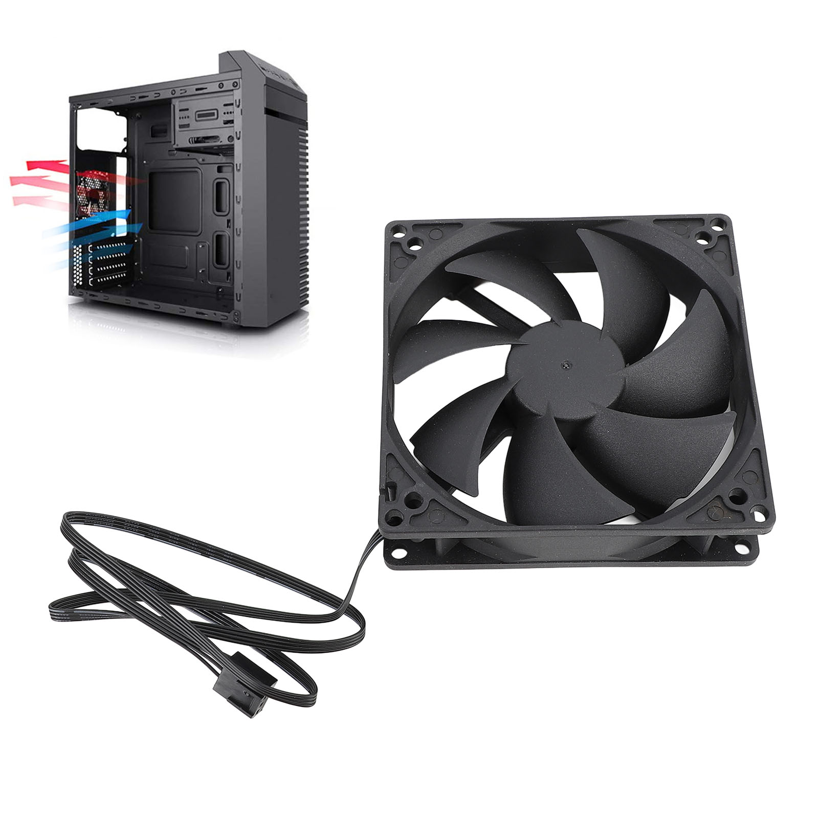 Case Fan Controller - Ventilador con cubierta de PC PWM