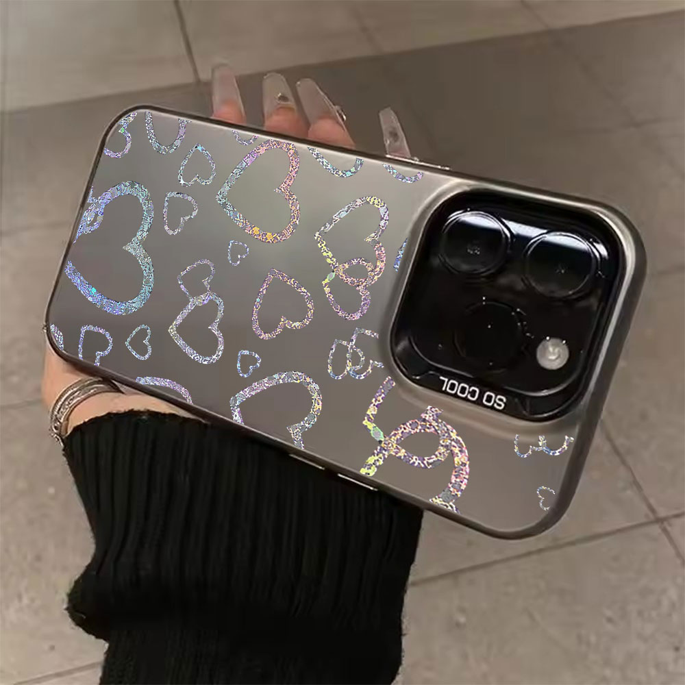 Matte Pc Case - Funda con estampado de corazones de