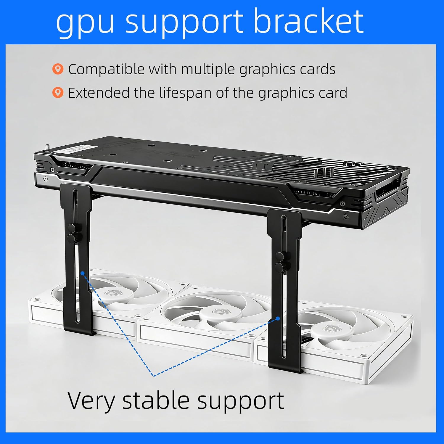 Atx Case - Soporte ajustable para tarjeta gráfica GPUHOLD,