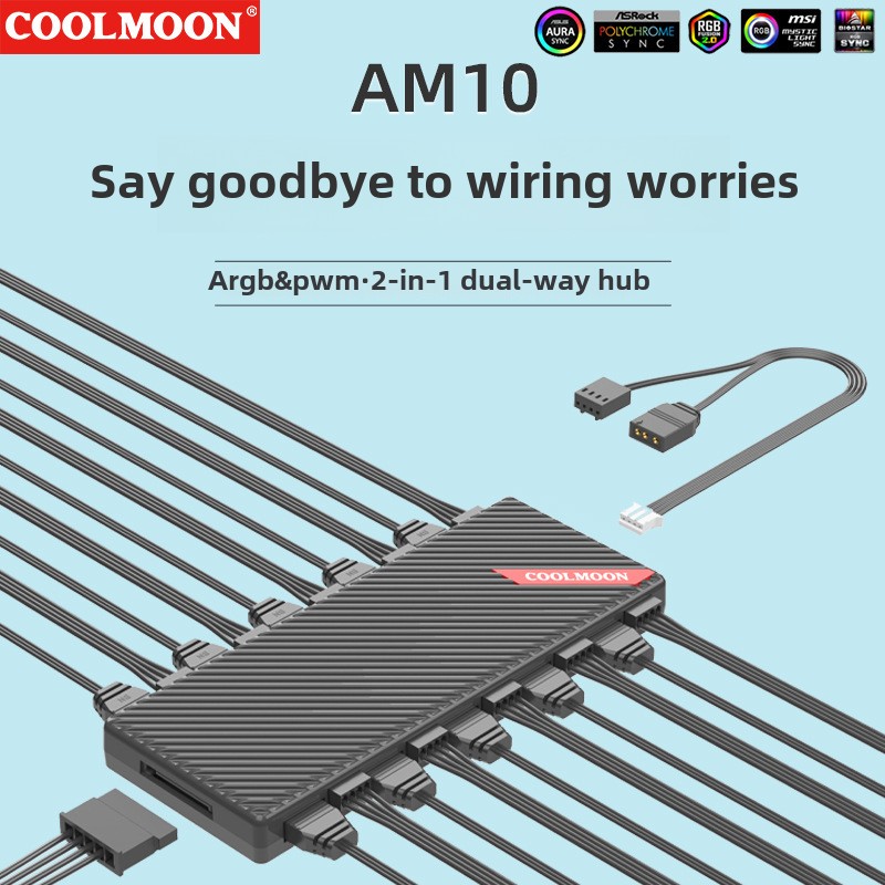 Placa base COOLMOON 5V 3 pines - Case Fan Controller reseña y precio